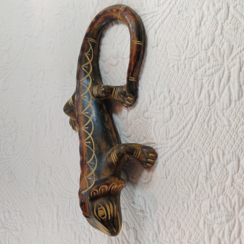Large Clay Handmade Iguana From Mexico